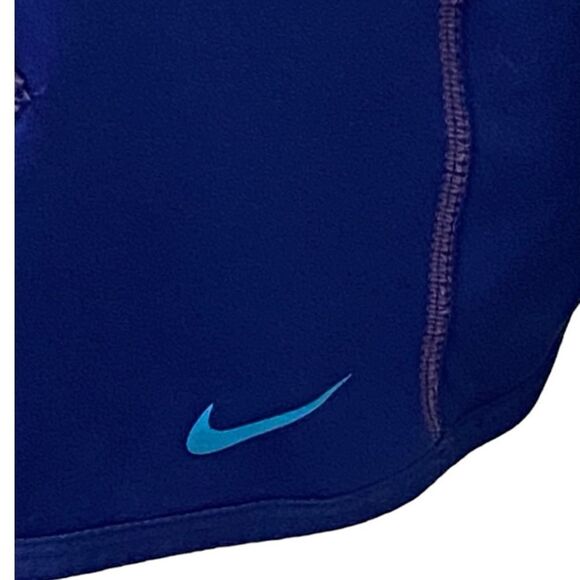 NIKE - SIZE MEDIUM - BLUE / TEAL DOTTED THERMA-FIT ATHLETIC PULLOVER HOODIE - Picture 8 of 14